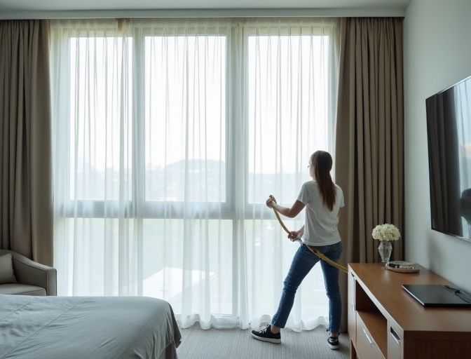 Holland Park Sheer Curtain Cleaning